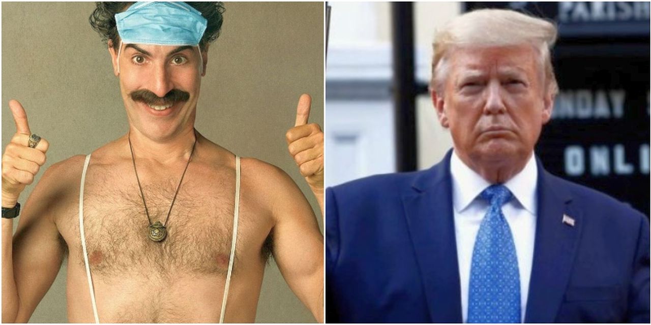 Trump contro Borat: insulti su Twitter. "Sei un verme". "Buffone"