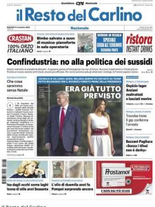 La prima pagina