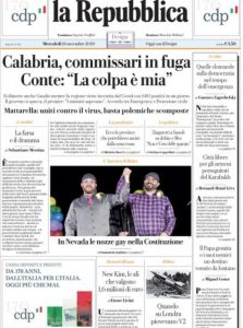 Rassegna stampa 18 novembre. I principali quotidiani italiani