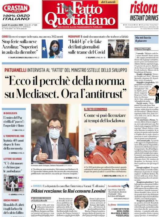 Rassegna stampa 23 novembre. I principali quotidiani italiani