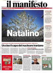 Rassegna stampa 28 novembre. I principali quotidiani italiani