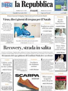 Rassegna stampa 20 novembre. I principali quotidiani italiani