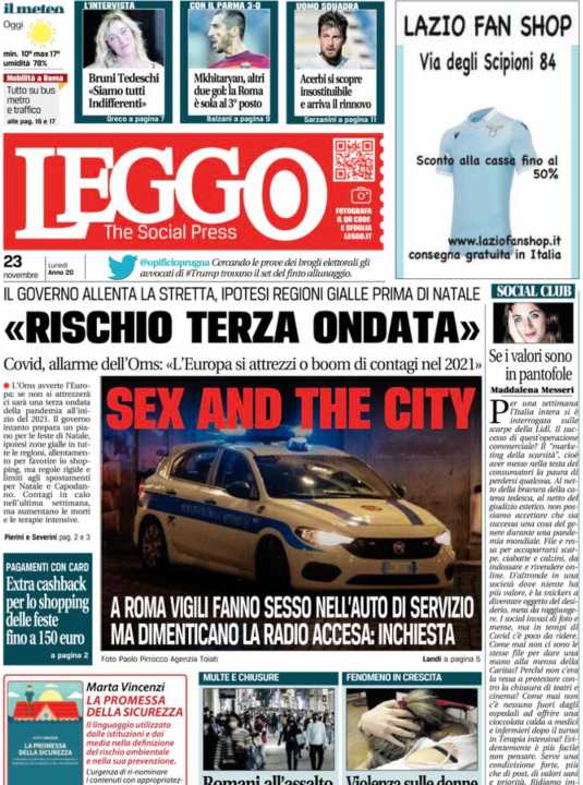 Rassegna stampa 23 novembre. I principali quotidiani italiani
