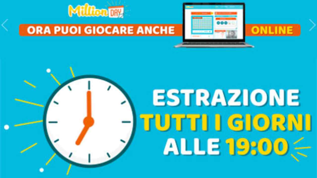 Million Day oggi: estrazione del 13 novembre 2020, numeri e premi