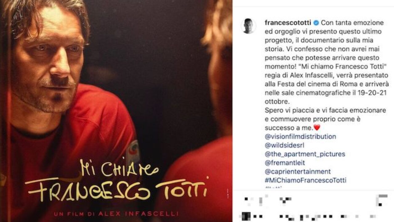 'Mi chiamo Francesco Totti', un emozionante viaggio nella vita del capitano