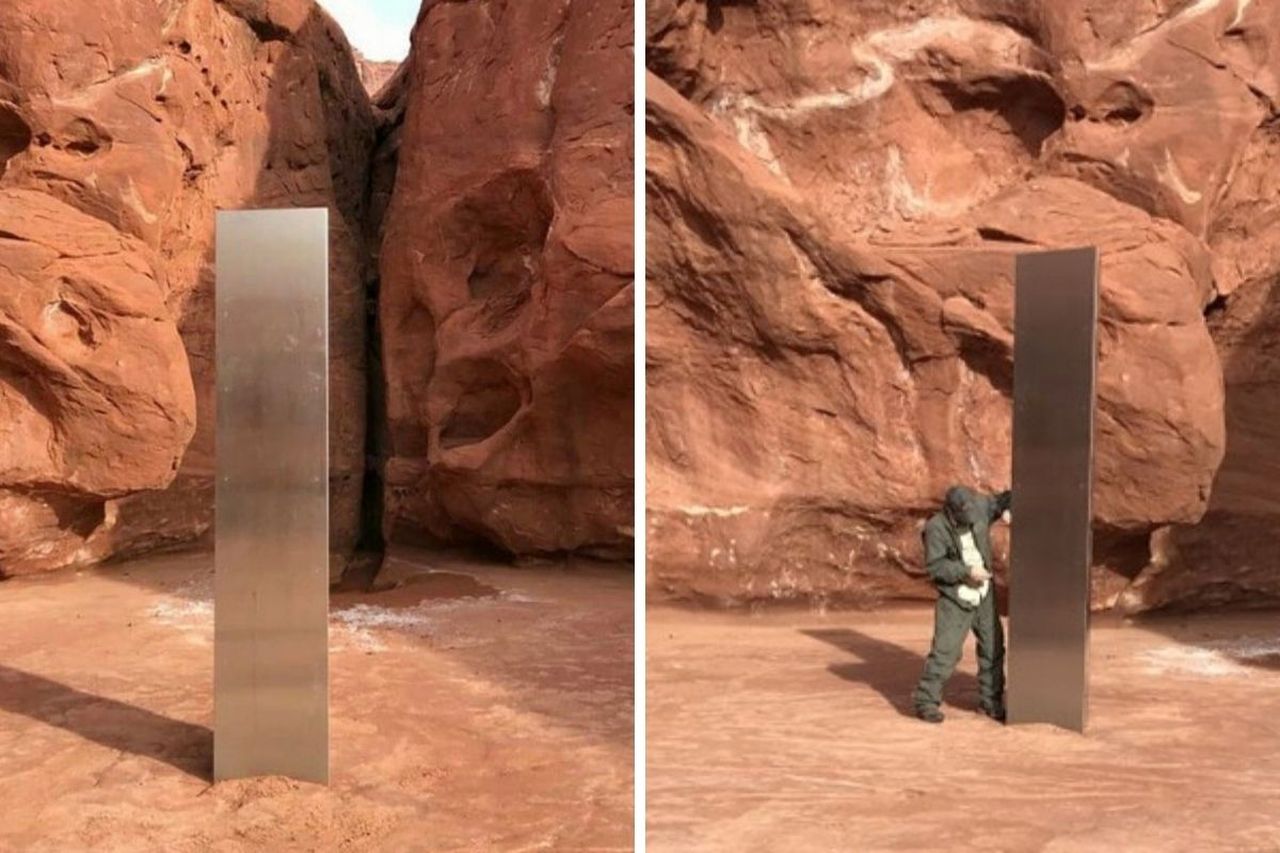 USA, trovato uno strano monolite nel deserto dello Utah