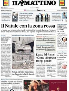 La prima pagina de Il Mattino