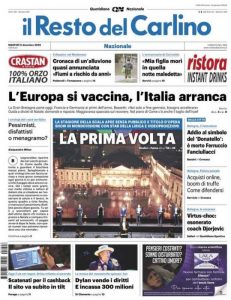 La rassegna stampa del 9 dicembre dei principali quotidiani italiani