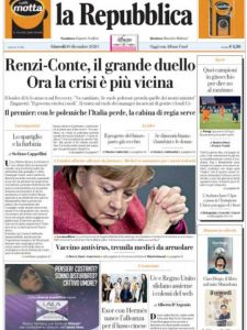 La rassegna stampa del 10 dicembre dei principali quotidiani italiani