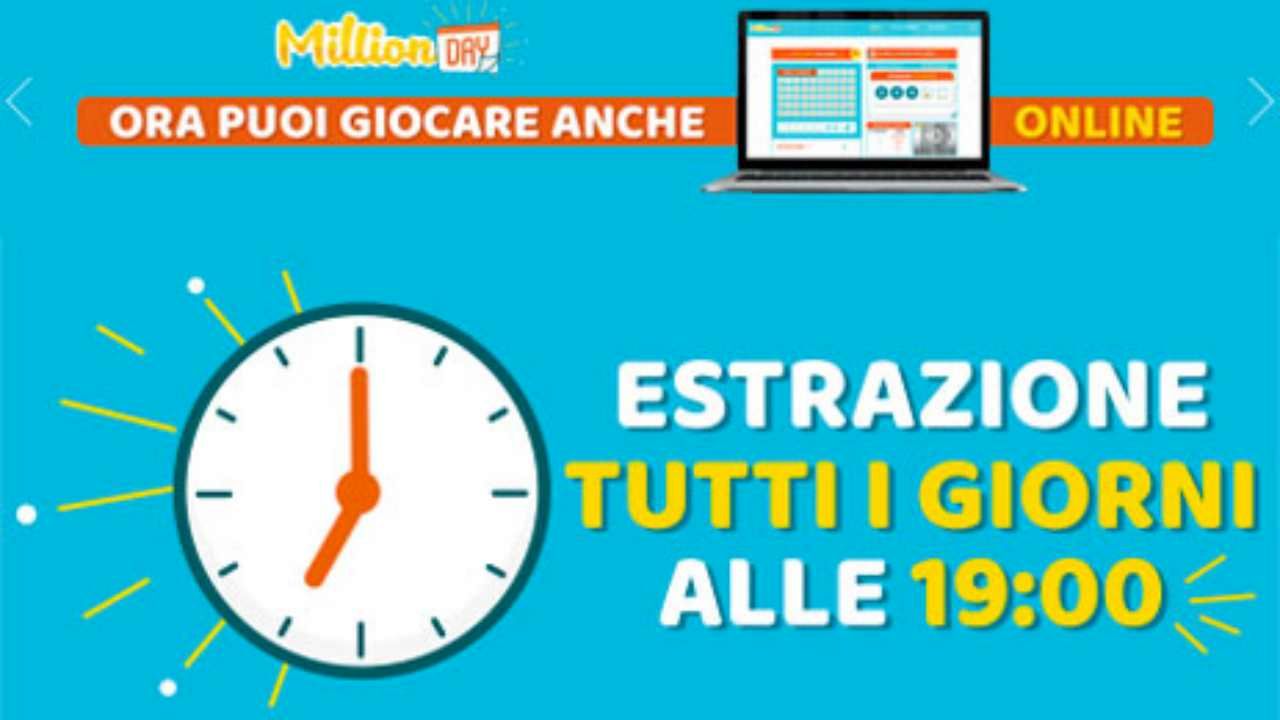 Million Day oggi: estrazione del 28 dicembre 2020, numeri e premi