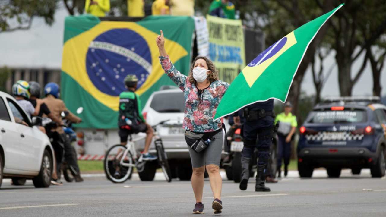 Covid Brasile proteste