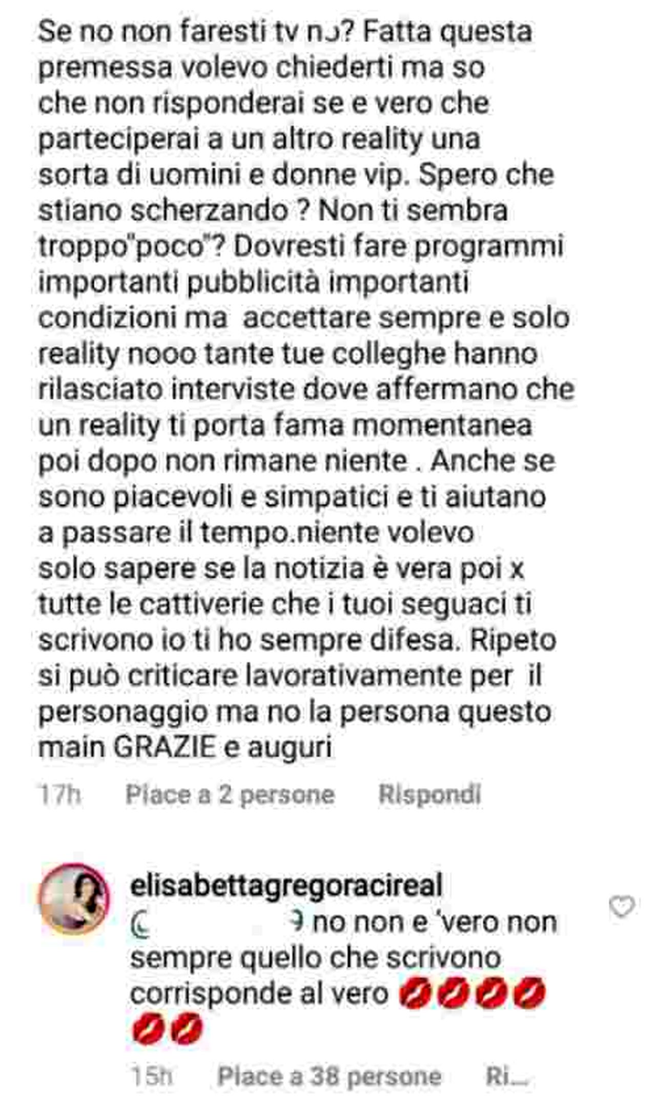 La smentita di Elisabetta Gregoraci