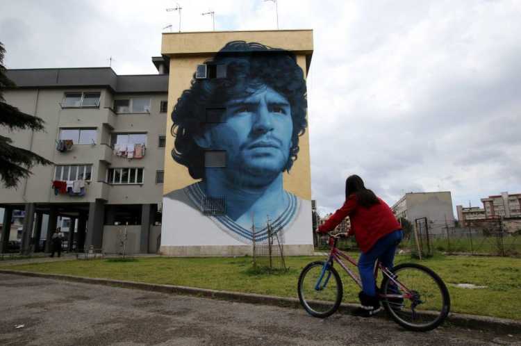 Murale Maradona a Frattamaggiore