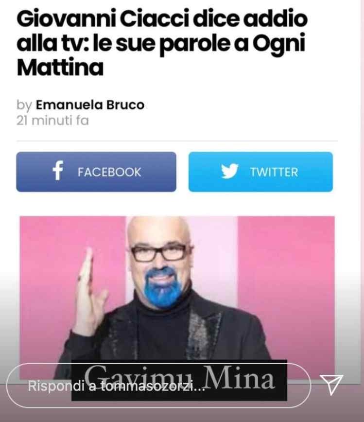 Il post su Ciacci