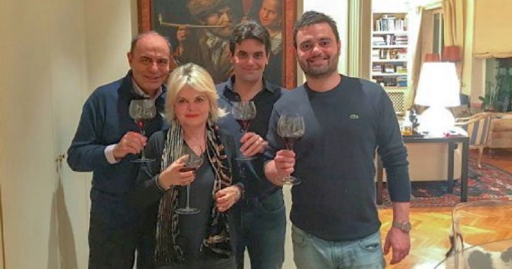 La famiglia di Bruno Vespa al completo