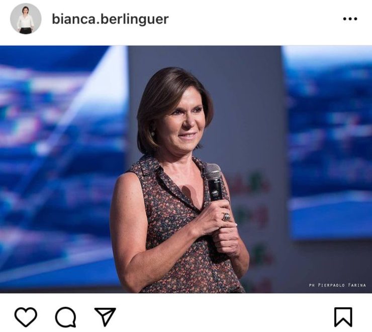 Bianca Berlinguer sposa