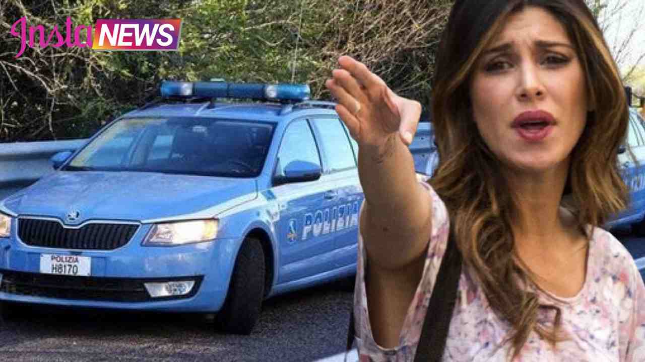 Belen Rodríguez polizia