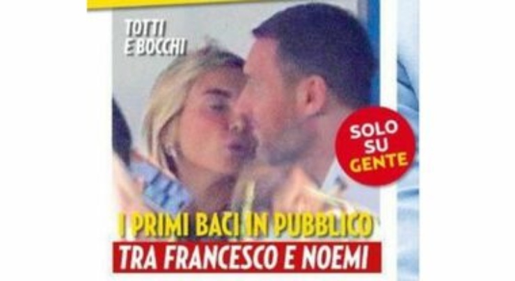 Francesco Totti bacio esclusivo