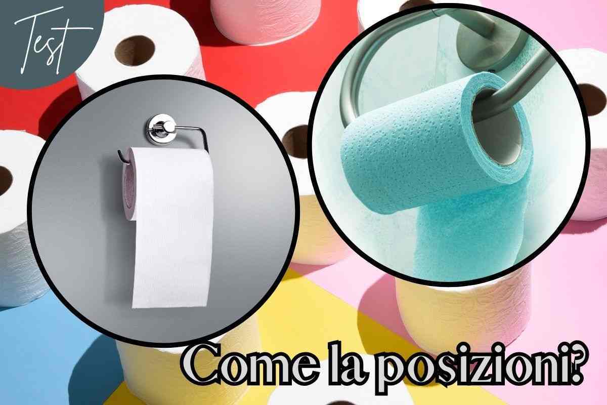 Modo in cui posizioni la carta igienica